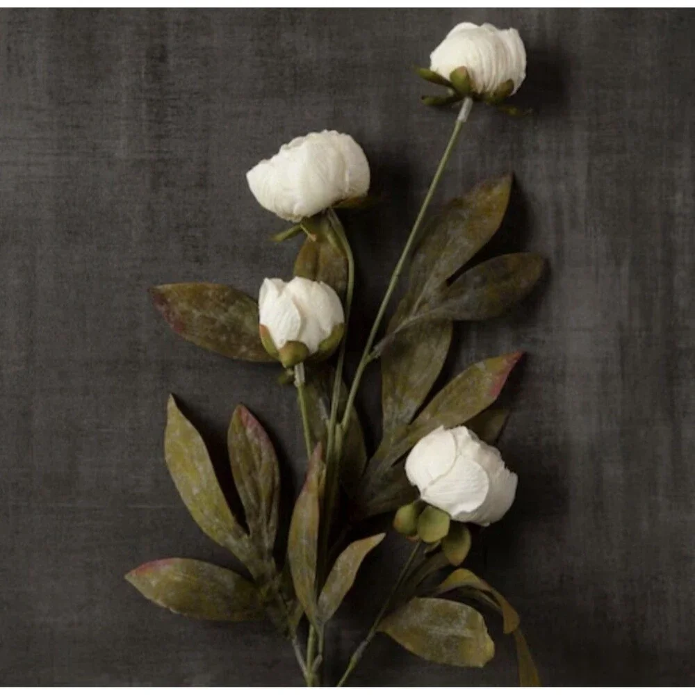 Set of 10 VIRAL CREAM Viral Michael’s Peony Stems by Ashland NEW RARE